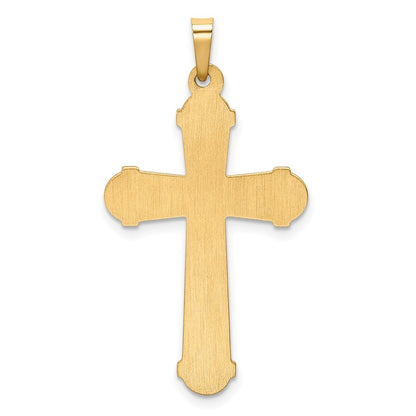 14k Two-tone 14k Two-tone Hollow Polished Cross w/Center Cross