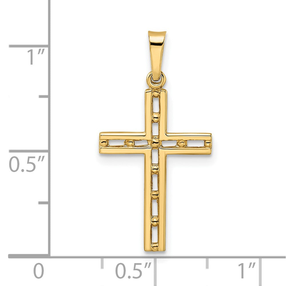 14k Yellow Gold 14k Polished Solid Cross Pendant