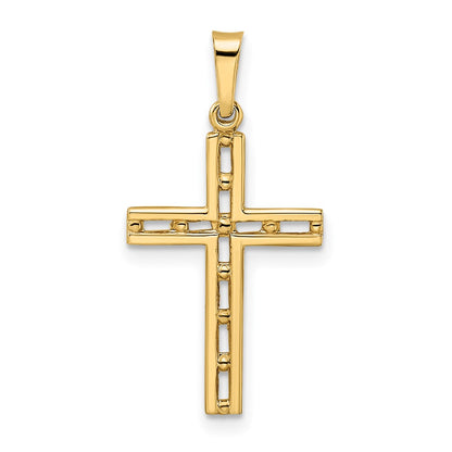 14k Yellow Gold 14k Polished Solid Cross Pendant
