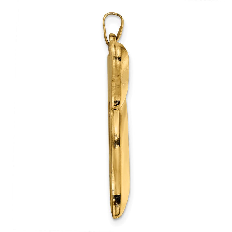 14k Yellow Gold 14k Polished Hollow Chai Symbol Pendant