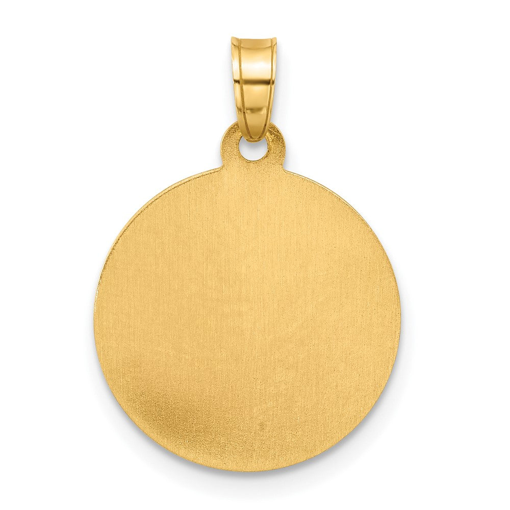 14K Yellow Gold Hollow St. Christopher Medal