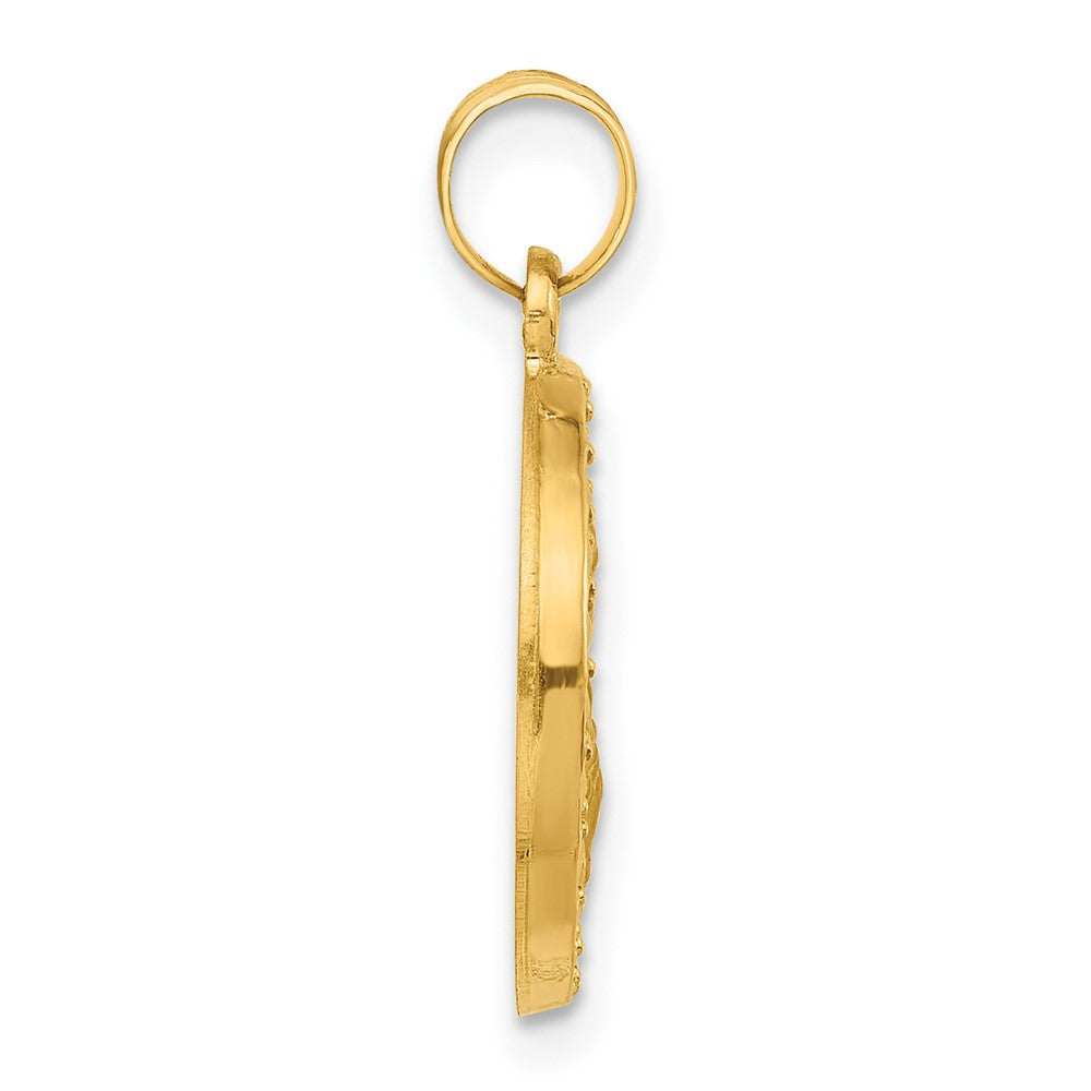 14K Yellow Gold Hollow St. Joseph Medal