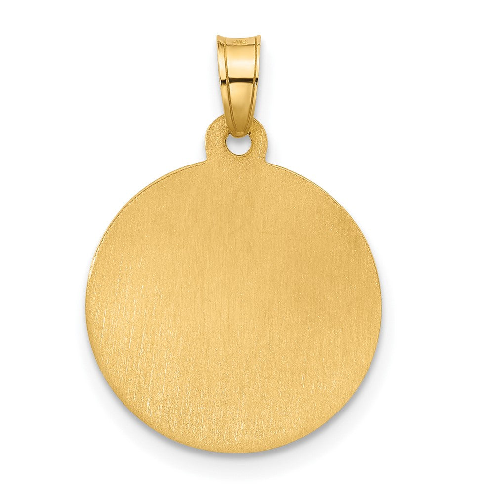 14K Yellow Gold Hollow St. Joseph Medal