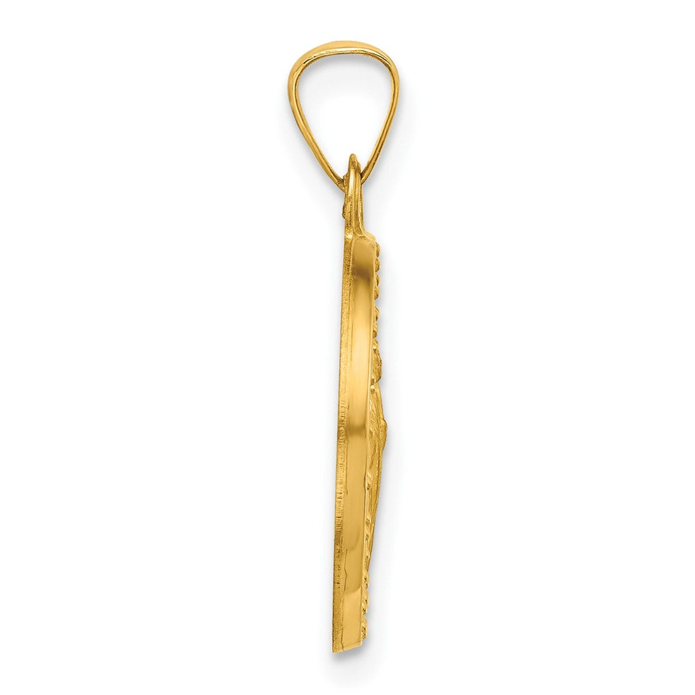 14K Yellow Gold Hollow St. Jude Thaddeus Medal