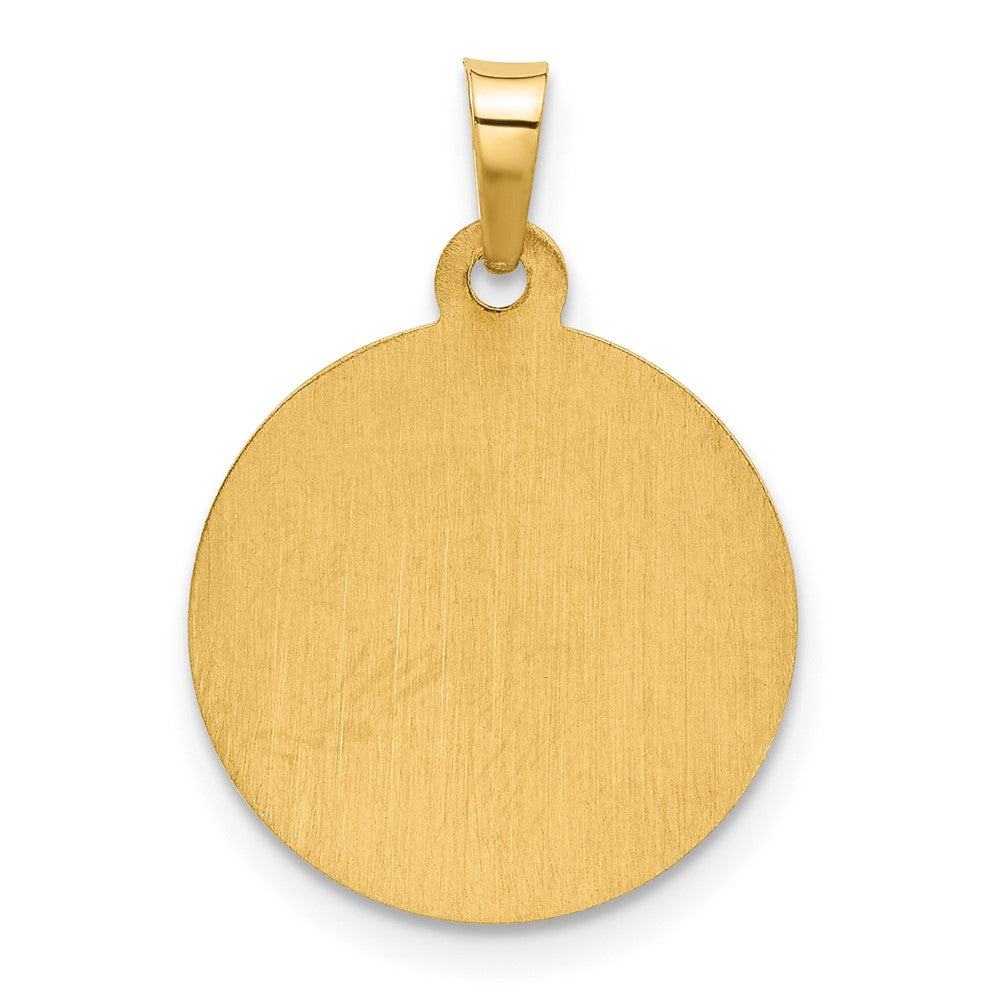 14K Yellow Gold Hollow St. Jude Thaddeus Medal