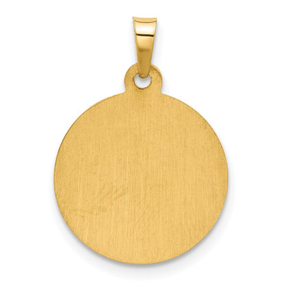 14K Yellow Gold Hollow St. Jude Thaddeus Medal