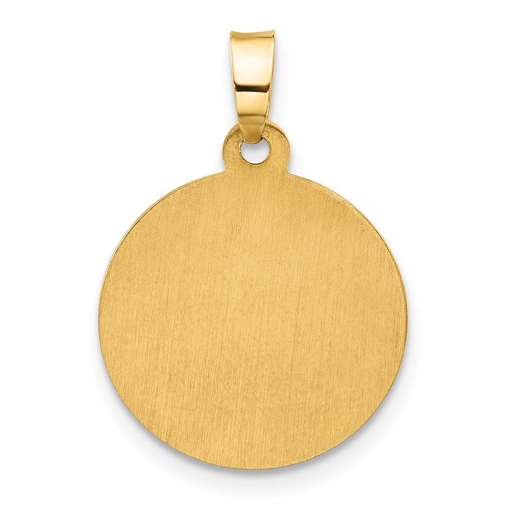 14K Yellow Gold Hollow St. Michael Medal