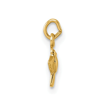 14K Yellow Gold Polished Dove Pendant