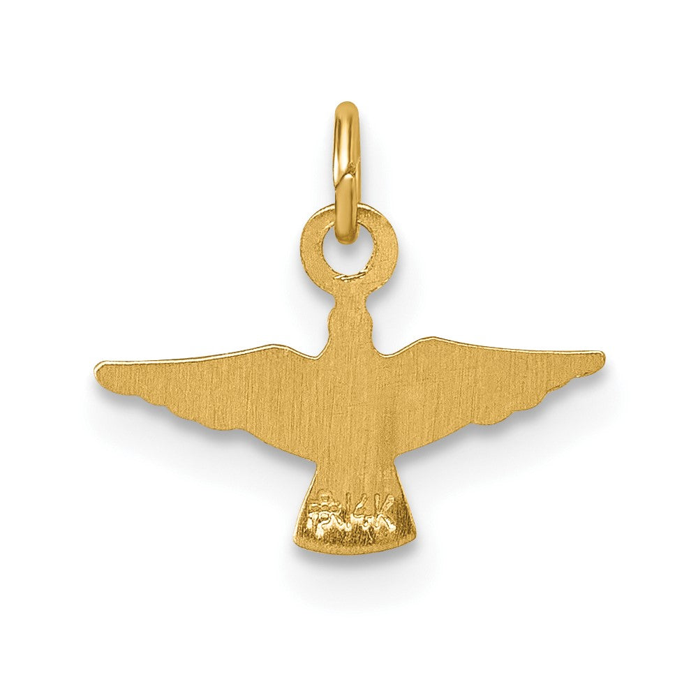 14K Yellow Gold Polished Dove Pendant