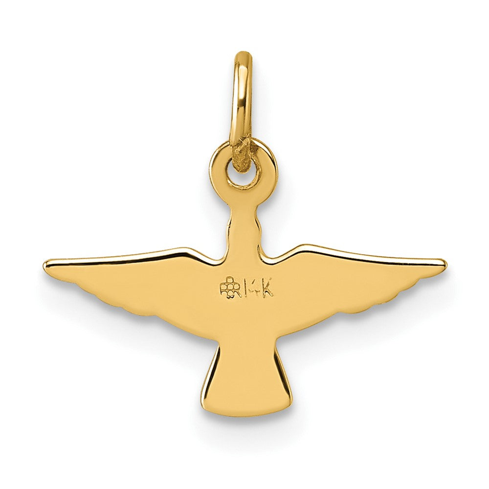 14K Yellow Gold Polished Dove Pendant