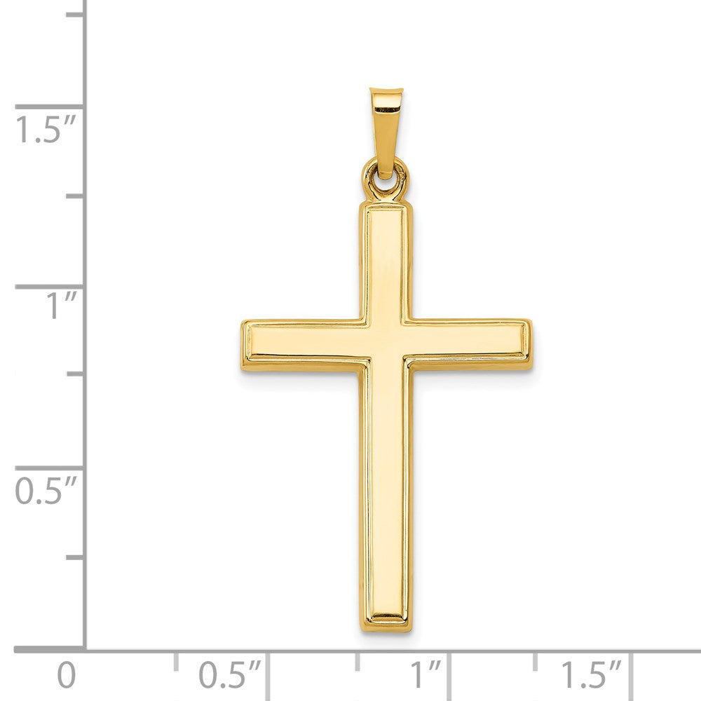 14k Yellow Gold 14k Hollow Cross Pendant