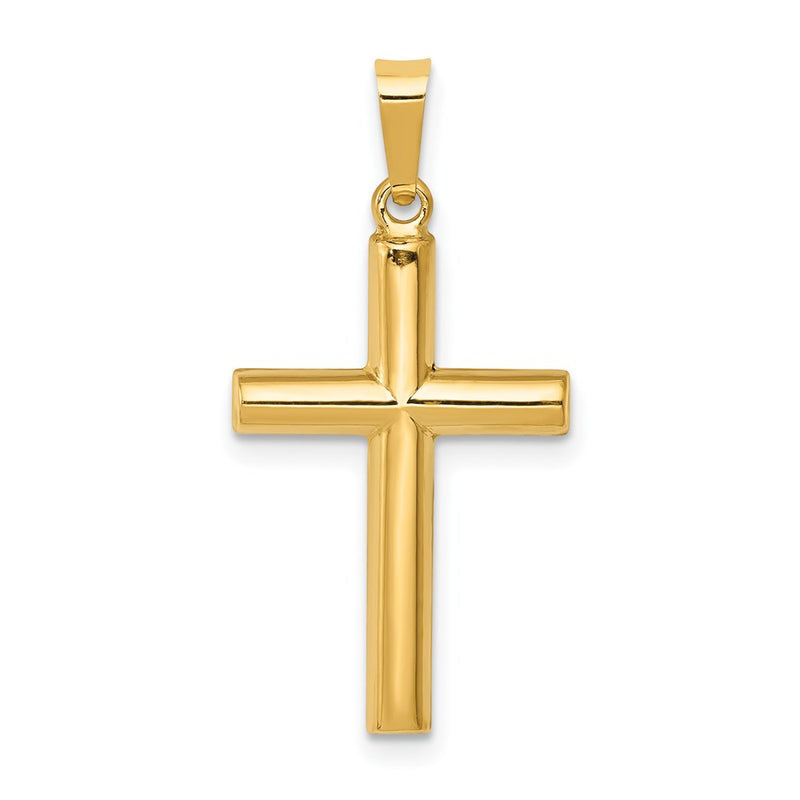 14k Yellow Gold 14k Hollow Cross Pendant