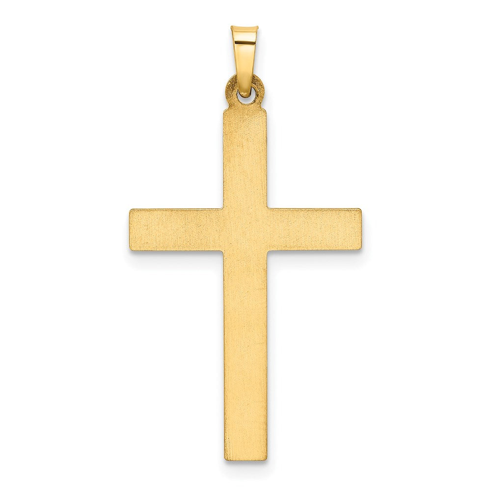 14k Yellow Gold 14k Hollow Cross Pendant