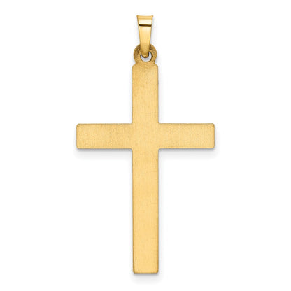 14k Yellow Gold 14k Hollow Cross Pendant