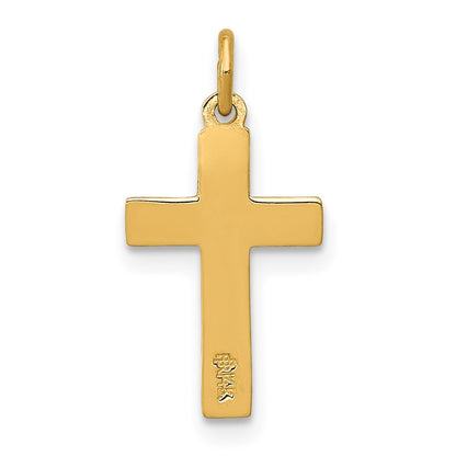 14k Yellow Gold 14k INRI Crucifix Charm