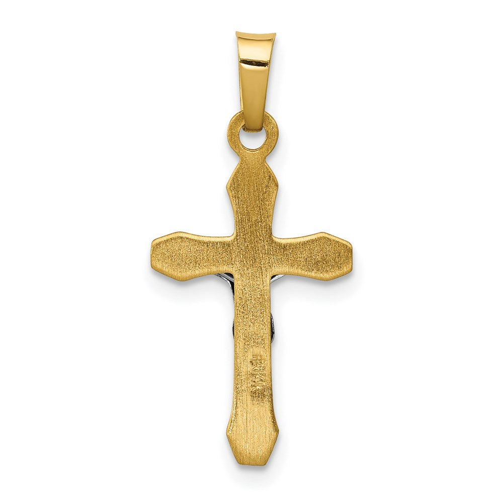 14k Two-tone 14k Two-tone INRI Hollow Crucifix Pendant