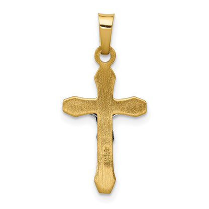 14k Two-tone 14k Two-tone INRI Hollow Crucifix Pendant