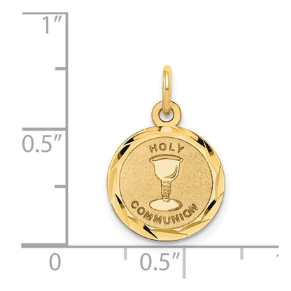 14k Yellow Gold 14k Holy Communion Disc Charm