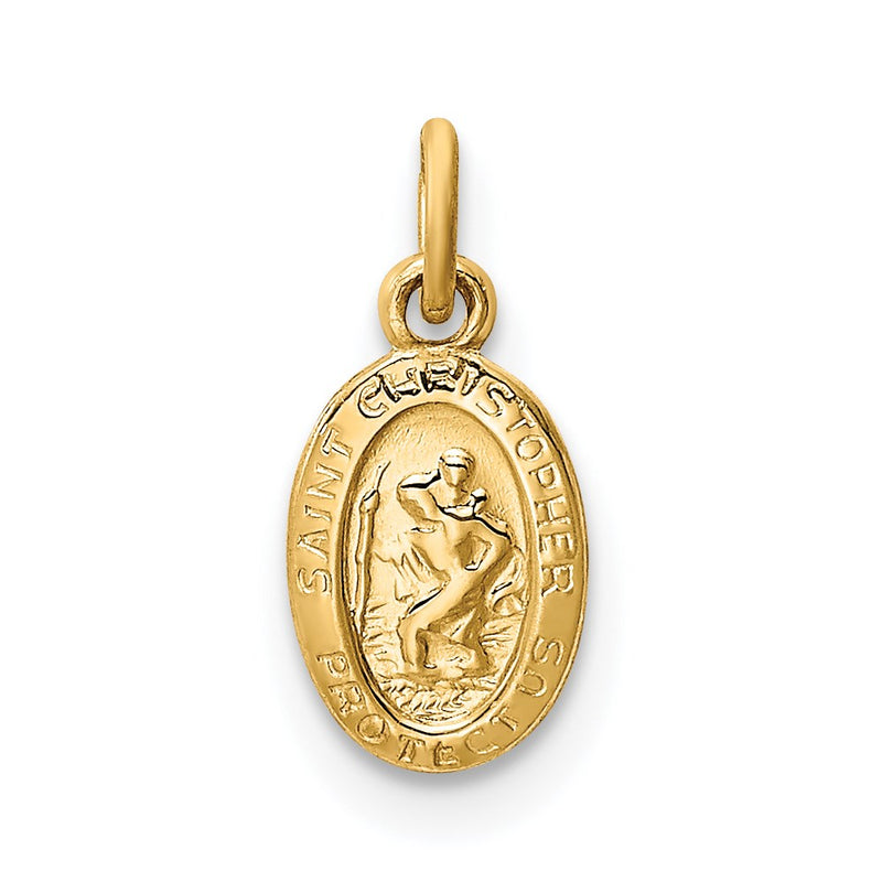14k Yellow Gold 14k Saint Christopher Medal Charm