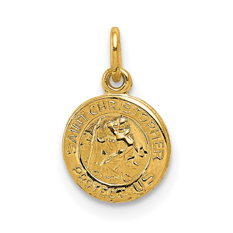14k Yellow Gold 14k Saint Christopher Medal Charm
