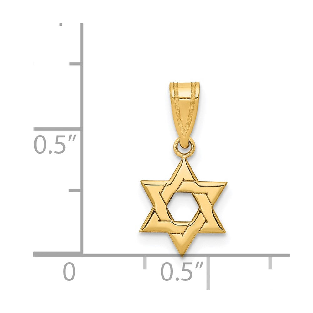 14k Yellow Gold 14k Star of David Pendant