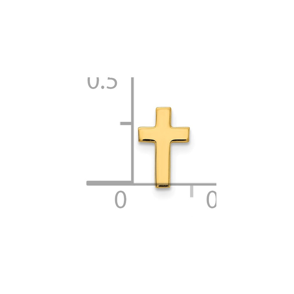 14K Yellow Gold Cross Tie Tac