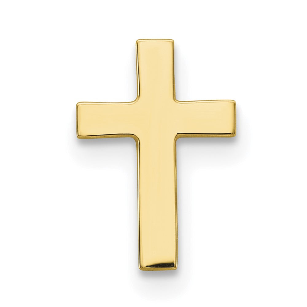14K Yellow Gold Polished Cross Tie Tac