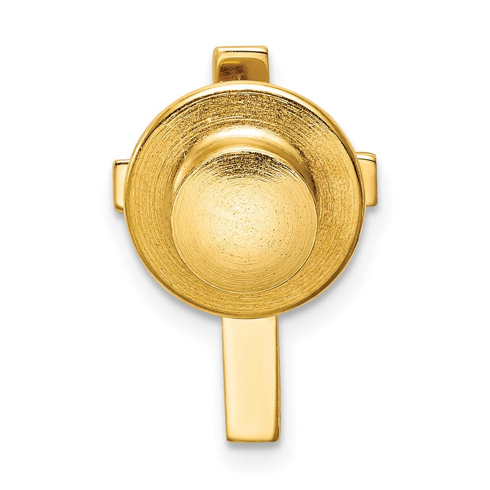 14K Yellow Gold Polished Cross Tie Tac
