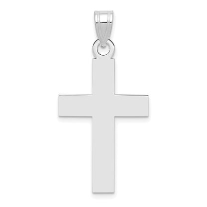 14k White Gold 14k White Gold Polished Cross Charm