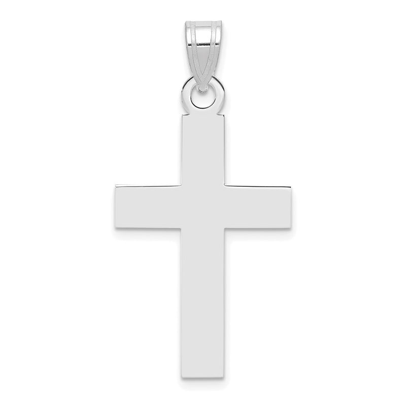 14k White Gold 14k White Gold Polished Cross Charm