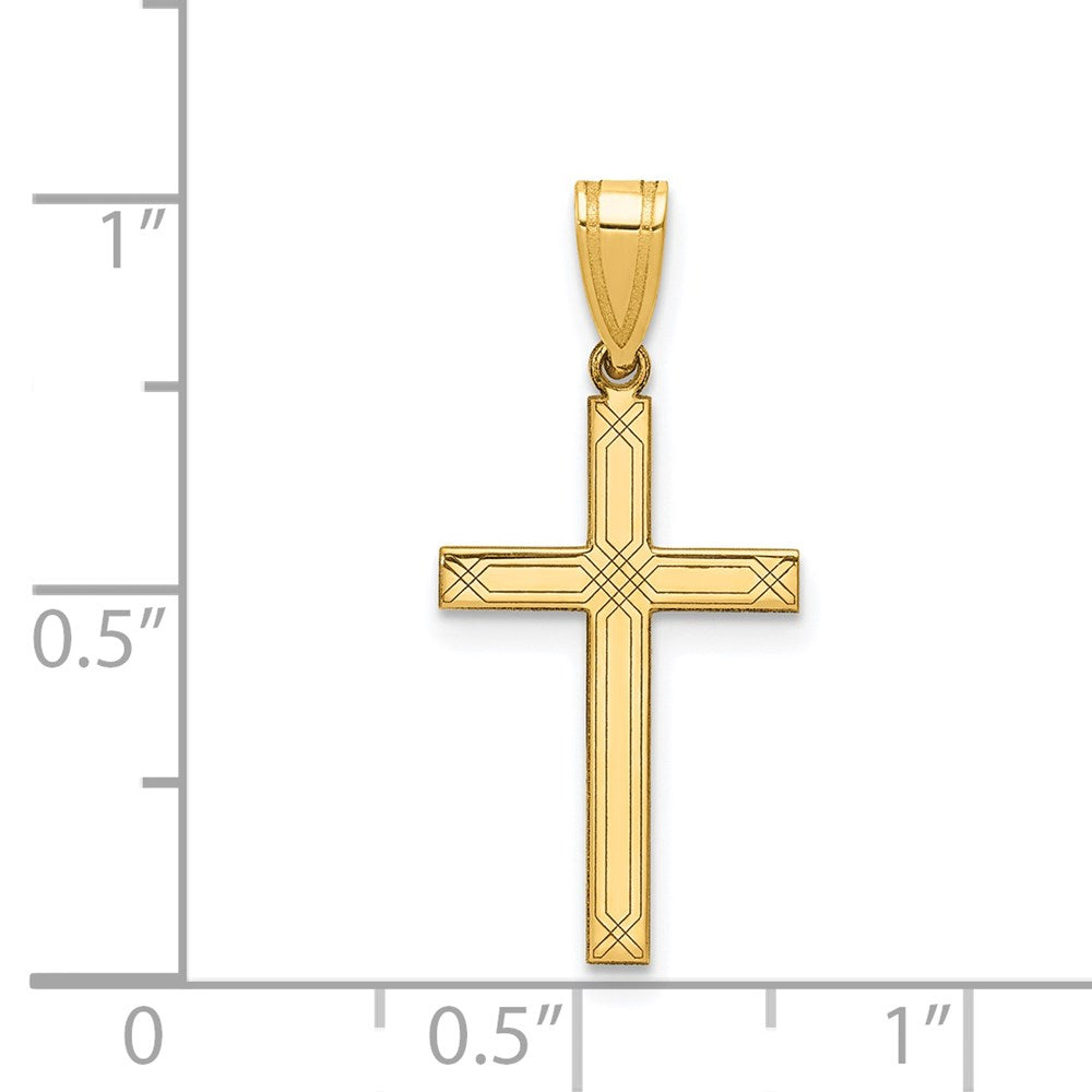14k Yellow Gold 14k Cross Charm