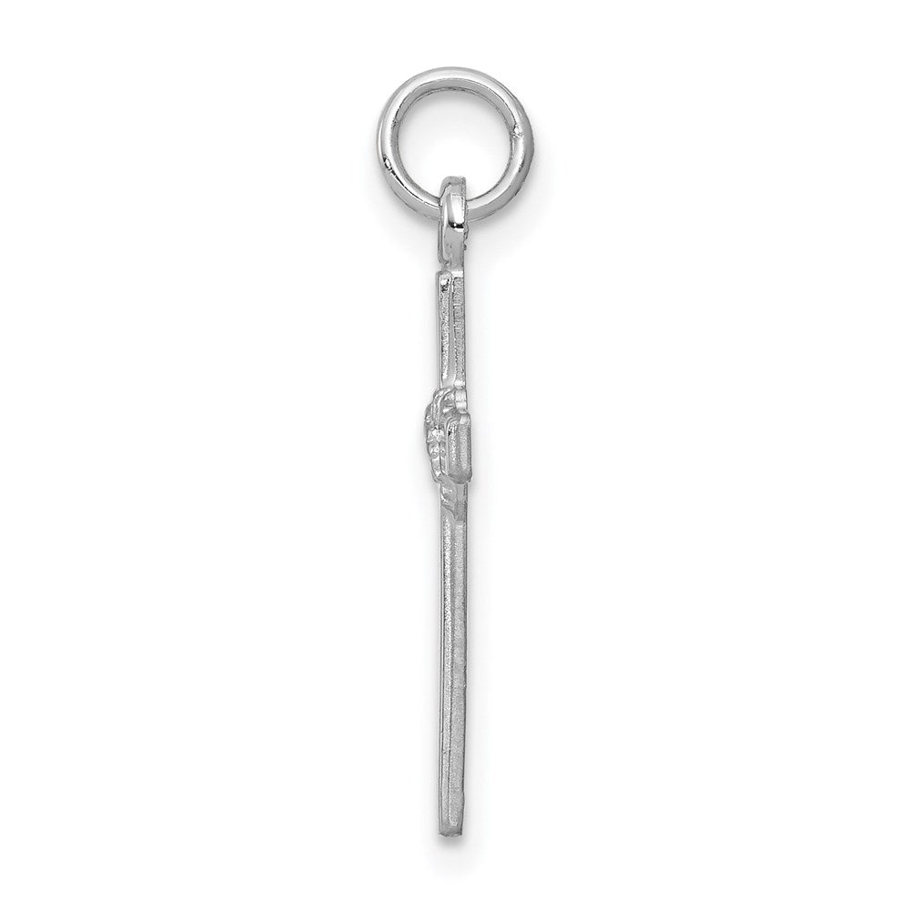 14k White Gold 14k White Gold Cross Charm