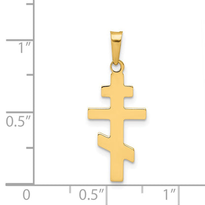 14k Yellow Gold 14k Eastern Orthodox Cross Charm