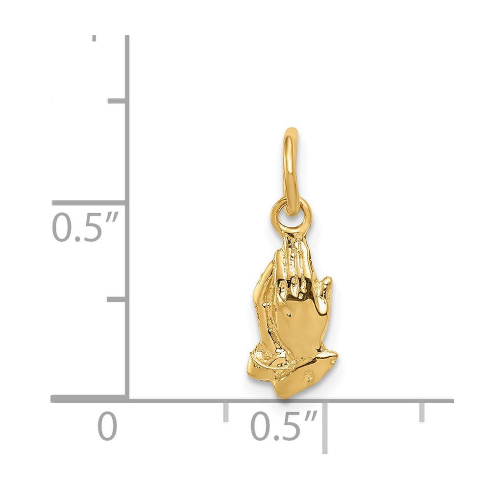 14k Yellow Gold 14k Praying Hands Charm