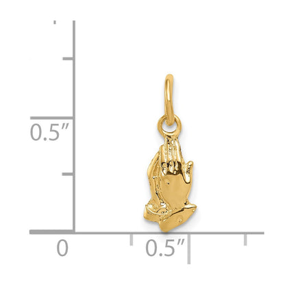 14k Yellow Gold 14k Praying Hands Charm