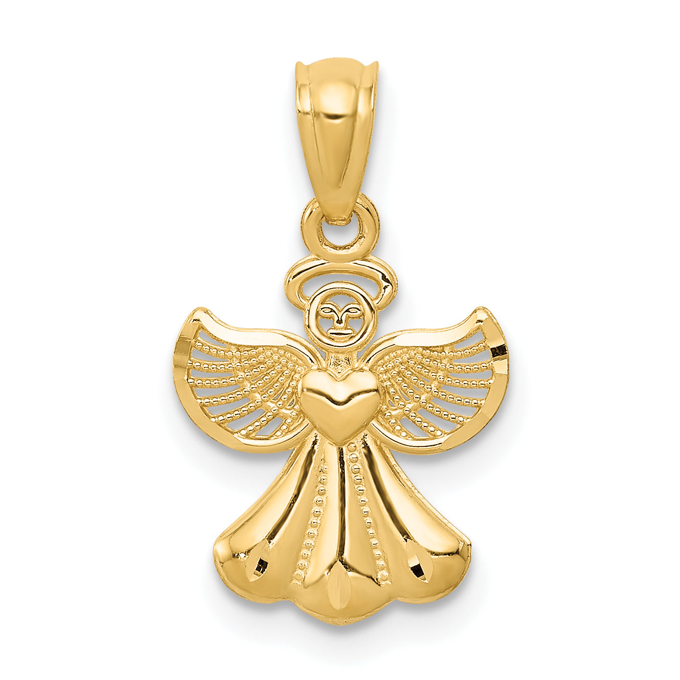14k Yellow Gold 14k Polished Angel Pendant