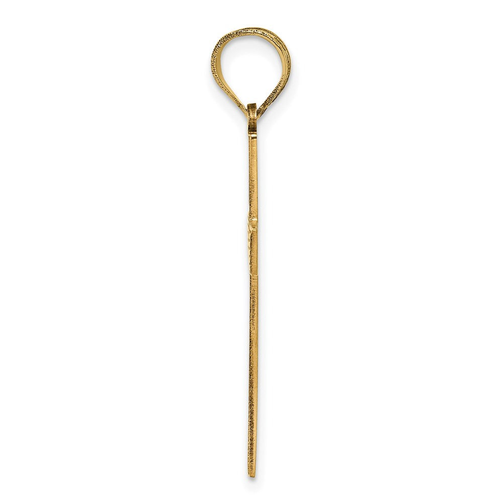 14k Yellow Gold 14K Laser Designed Cross