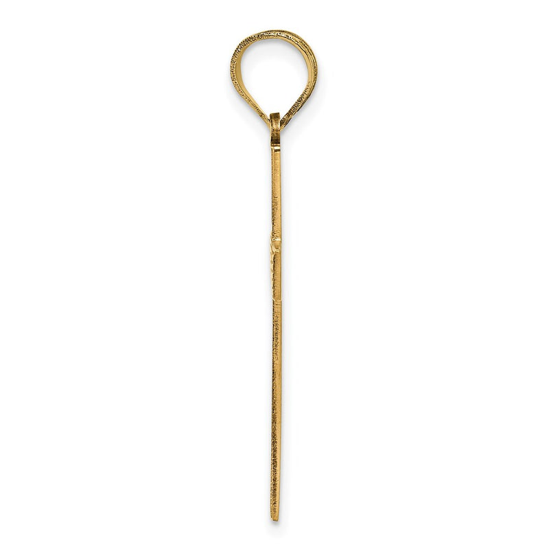 14k Yellow Gold 14K Laser Designed Cross