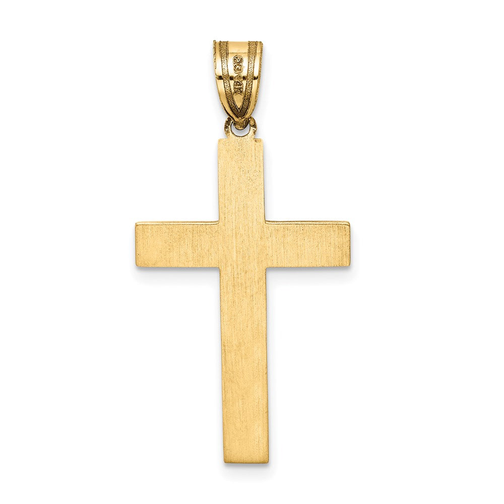 14k Yellow Gold 14K Laser Designed Cross