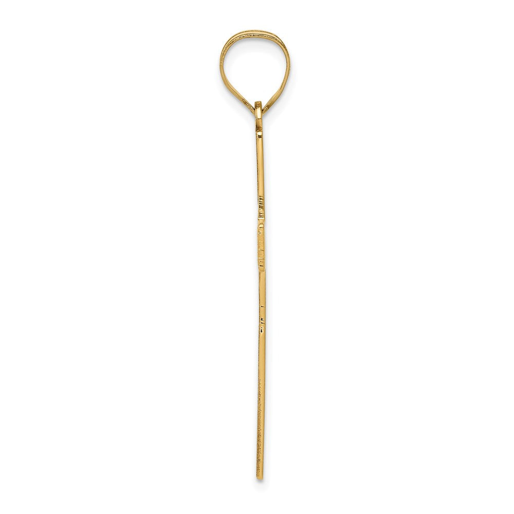 14k Yellow Gold 14K Laser Designed Cross