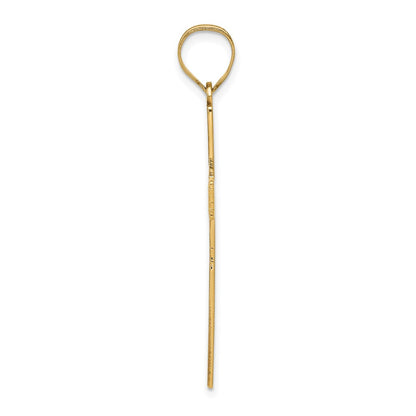 14k Yellow Gold 14K Laser Designed Cross