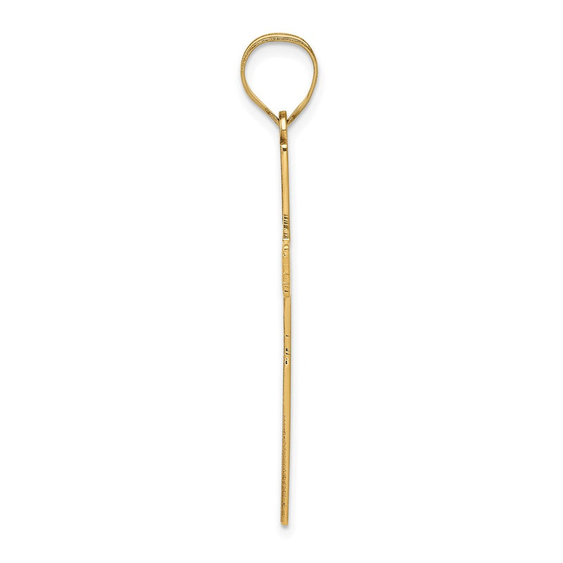 14k Yellow Gold 14K Laser Designed Cross