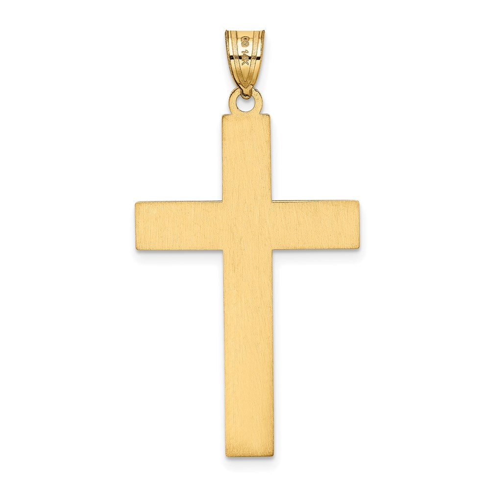 14k Yellow Gold 14K Laser Designed Cross