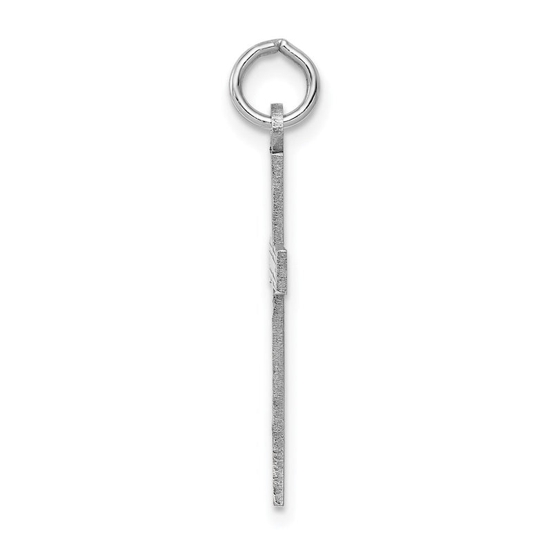 14k White Gold 14K White Gold Laser Designed Cross Pendant