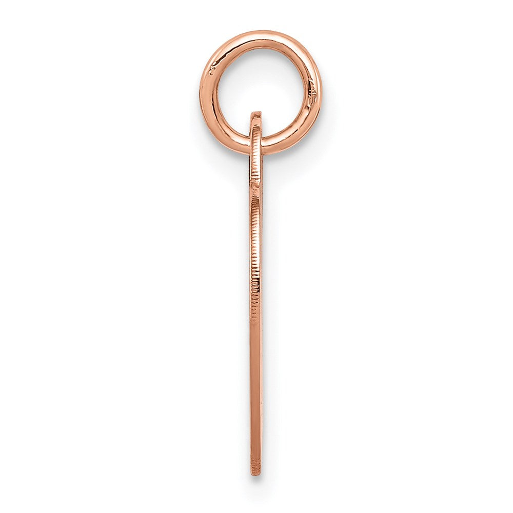 14K Rose Gold Small Engraveable Heart Charm