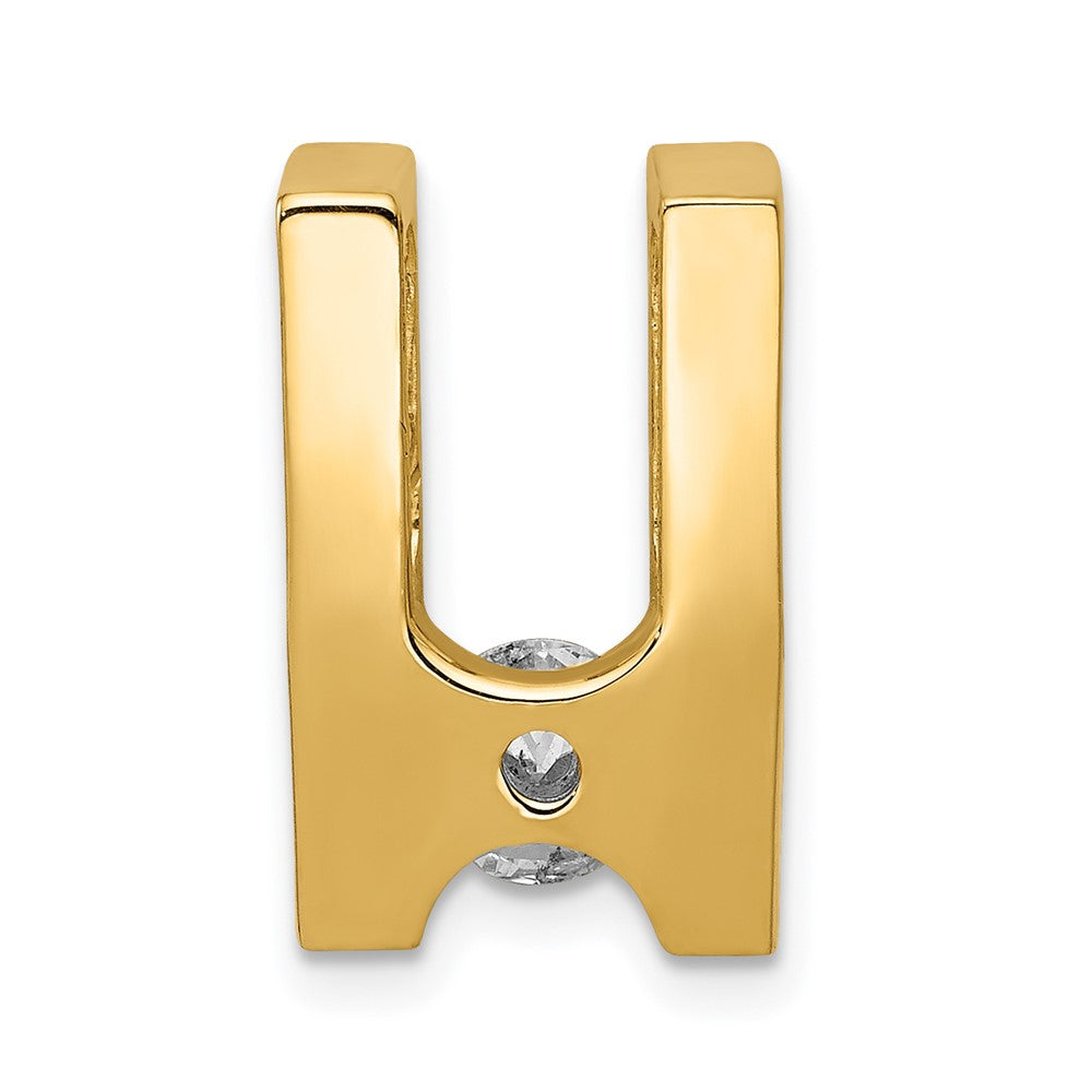 14k AAA 5.25mm Diamond Slide