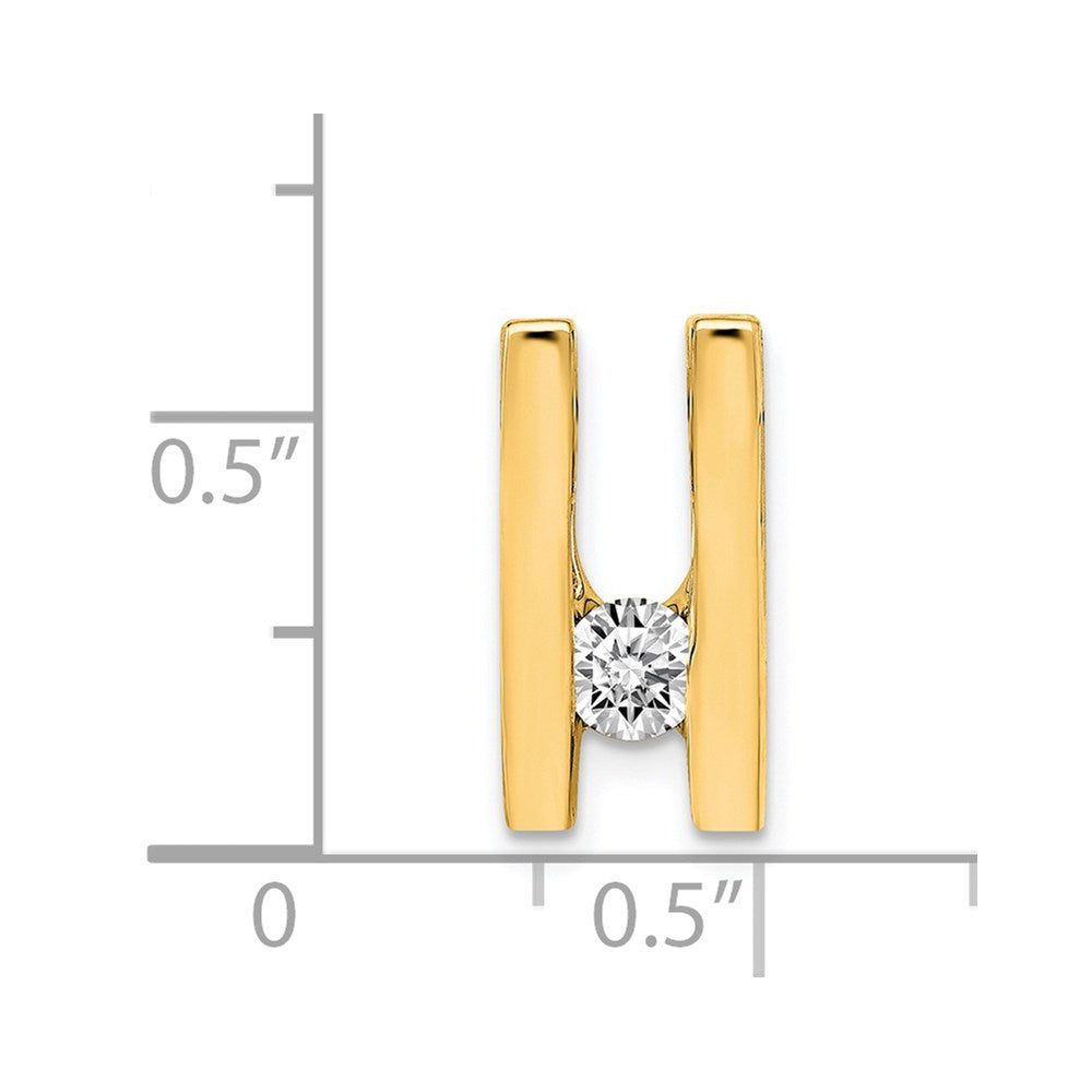 14k VS 4.1mm Diamond Slide