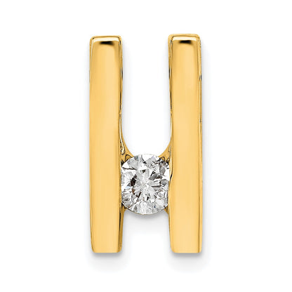 14k AAA 4.1mm Diamond Slide