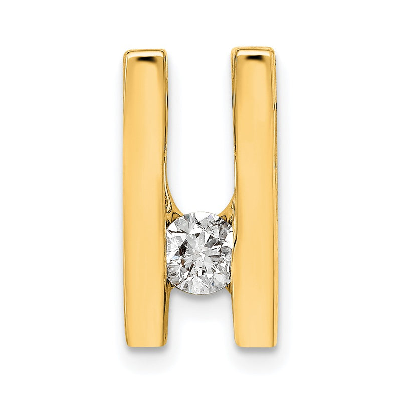 14k A 4.1mm Diamond Slide