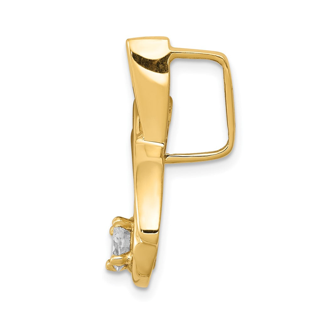 14k 5mm A Diamond Fancy Chain Slide